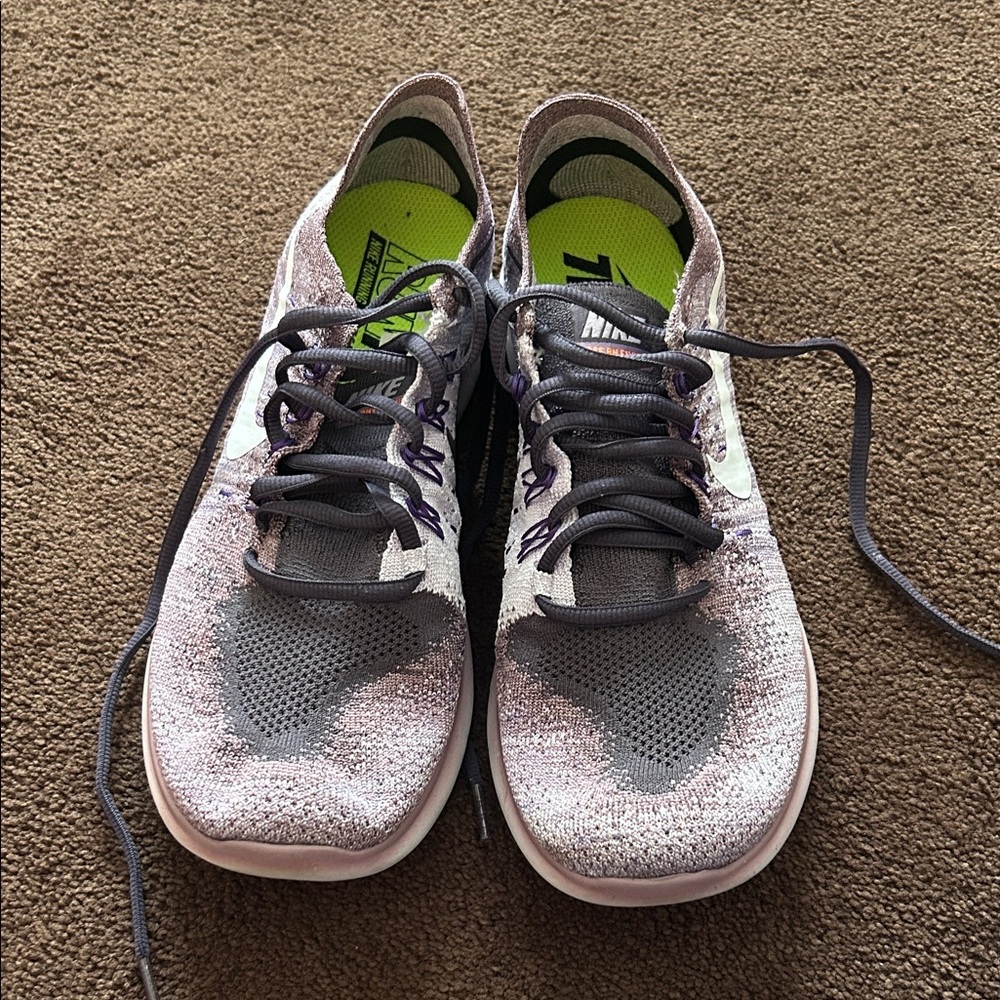 Nike Women's Sneakers - Purple and Gray
